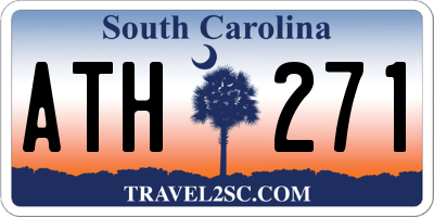 SC license plate ATH271