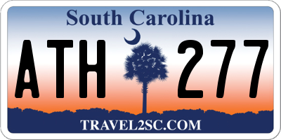 SC license plate ATH277