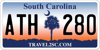 SC license plate ATH280