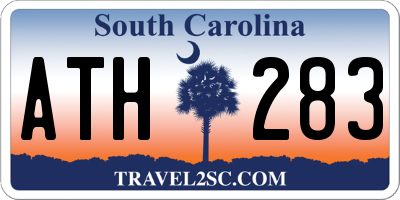 SC license plate ATH283