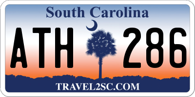 SC license plate ATH286
