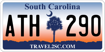 SC license plate ATH290