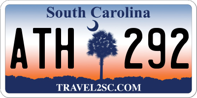 SC license plate ATH292