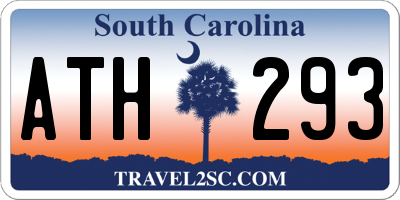 SC license plate ATH293