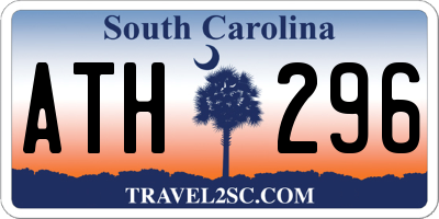 SC license plate ATH296