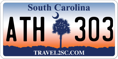 SC license plate ATH303