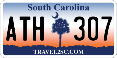 SC license plate ATH307