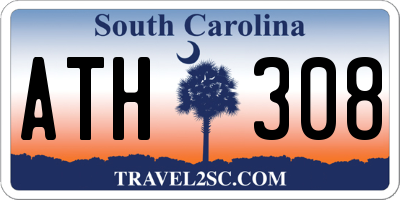 SC license plate ATH308