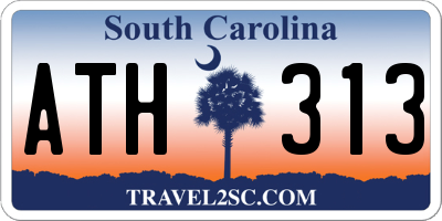 SC license plate ATH313