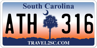 SC license plate ATH316