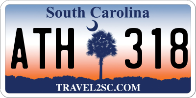 SC license plate ATH318