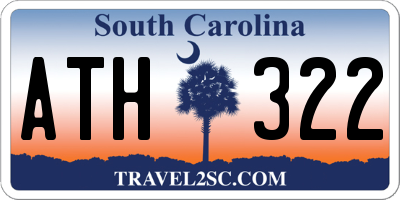 SC license plate ATH322