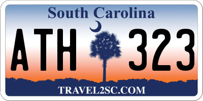SC license plate ATH323