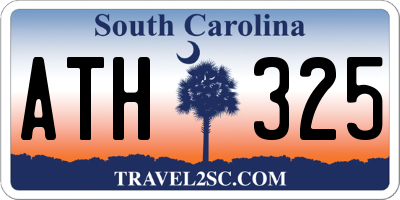 SC license plate ATH325