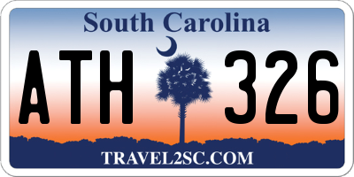 SC license plate ATH326
