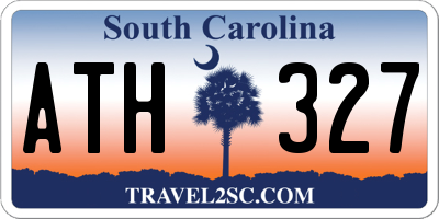 SC license plate ATH327