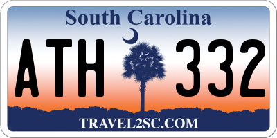 SC license plate ATH332