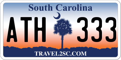 SC license plate ATH333