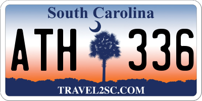 SC license plate ATH336
