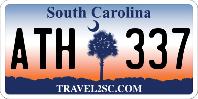 SC license plate ATH337