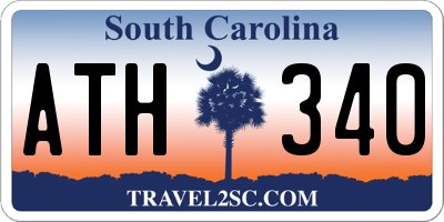 SC license plate ATH340