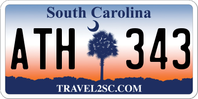 SC license plate ATH343