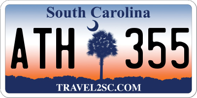 SC license plate ATH355