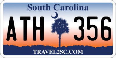 SC license plate ATH356