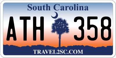 SC license plate ATH358