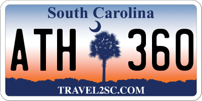 SC license plate ATH360
