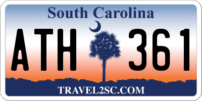 SC license plate ATH361