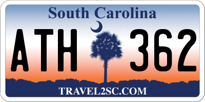SC license plate ATH362
