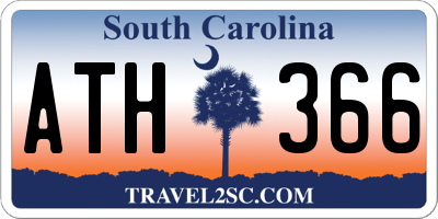 SC license plate ATH366
