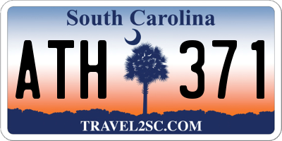 SC license plate ATH371
