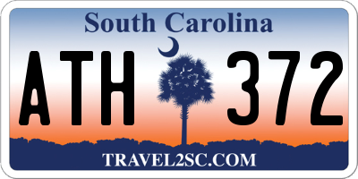 SC license plate ATH372