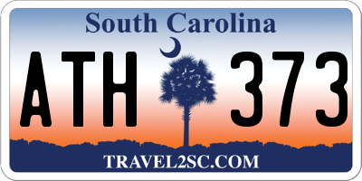 SC license plate ATH373