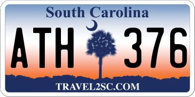 SC license plate ATH376