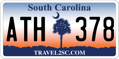 SC license plate ATH378