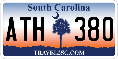 SC license plate ATH380