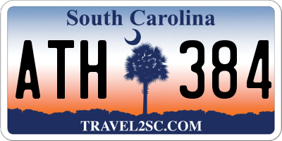 SC license plate ATH384