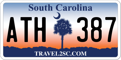 SC license plate ATH387
