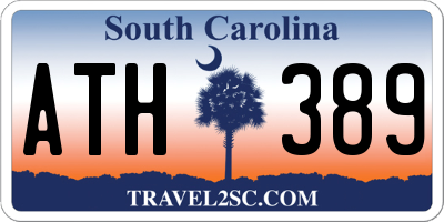 SC license plate ATH389