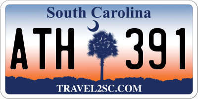 SC license plate ATH391