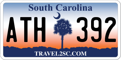 SC license plate ATH392