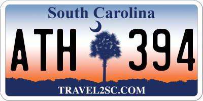 SC license plate ATH394