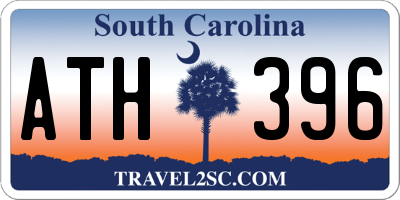 SC license plate ATH396