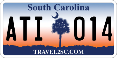 SC license plate ATI014