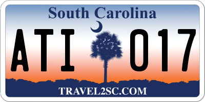 SC license plate ATI017