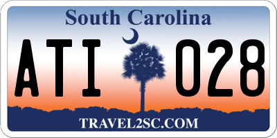 SC license plate ATI028