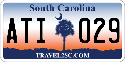 SC license plate ATI029
